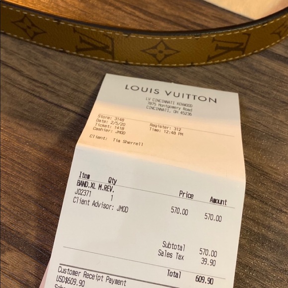 ‼️SOLD‼️ LV Reverse Monogram Bandouliere Strap XL - Picture 7 of 8